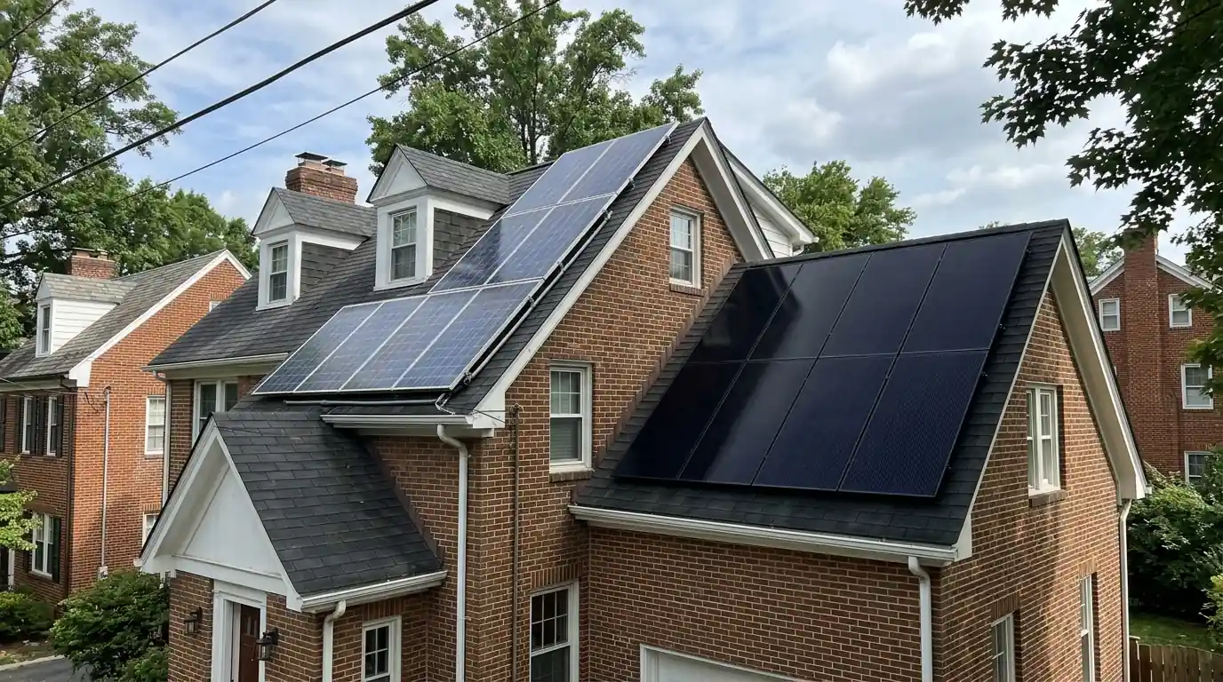 New panels on a second roof face beside the original array